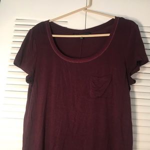 white house black market maroon shirt